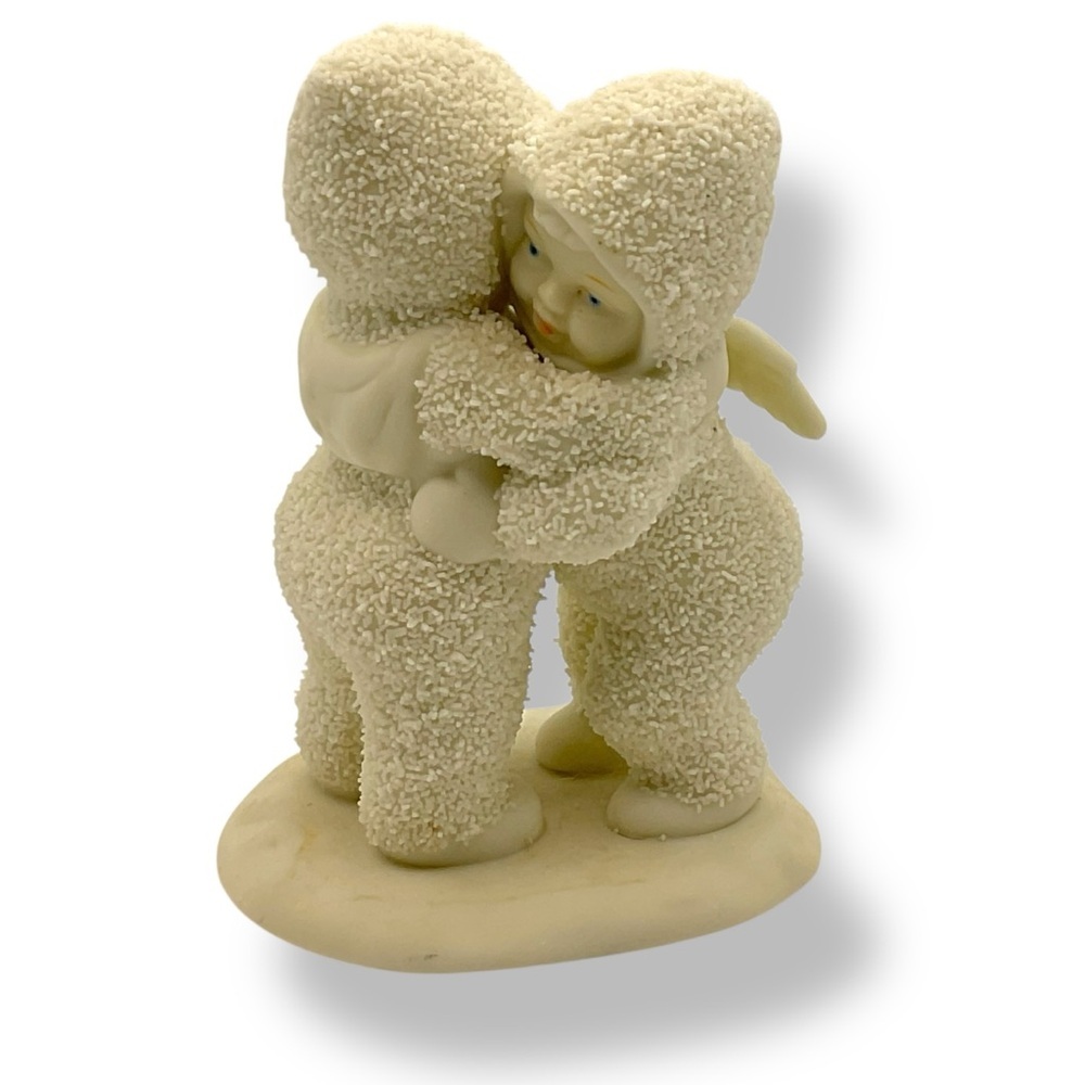 Dept 56 Snowbabies Christmas Decor I Need A Hug Figurine Angel Bisque Porcelain